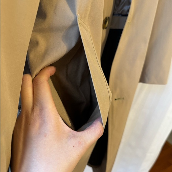 Vintage 1970s London Fog Single Breasted Hooded Maxi Trench with Belt Size S EUC - Picture 7 of 13